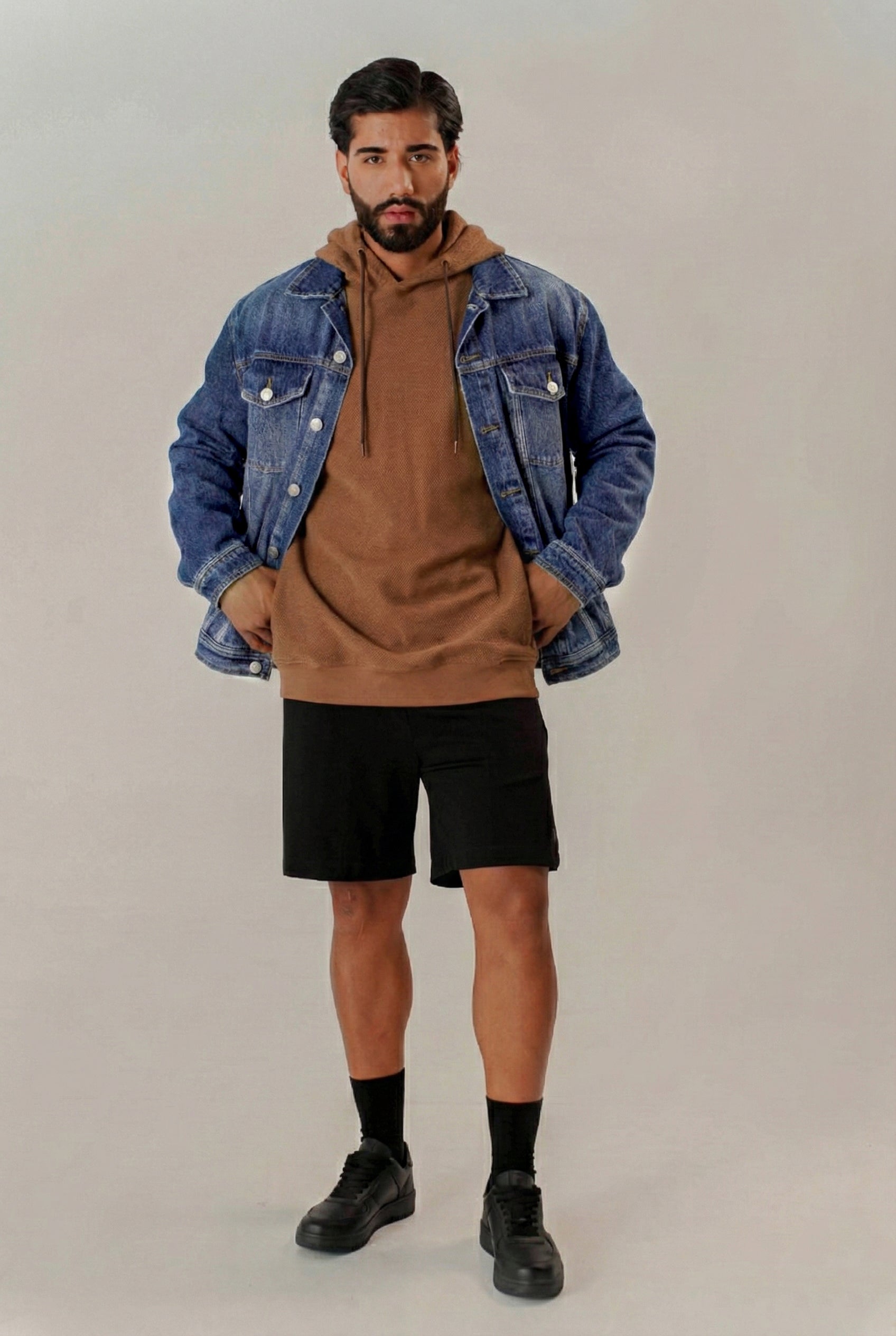 Chaqueta Denim Oversized Hombre