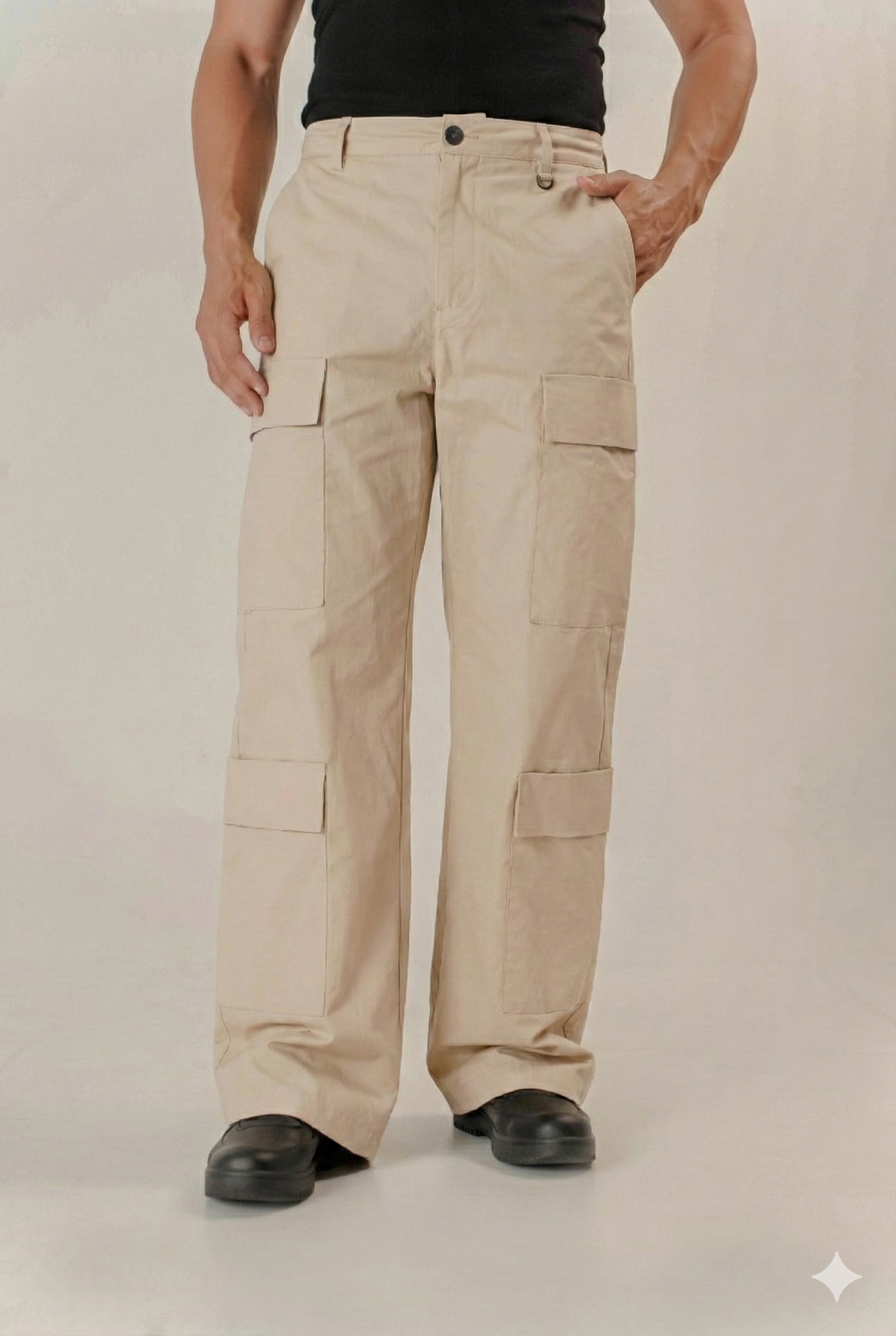 Pantalón 4 Bolsillos Baggy Hombre