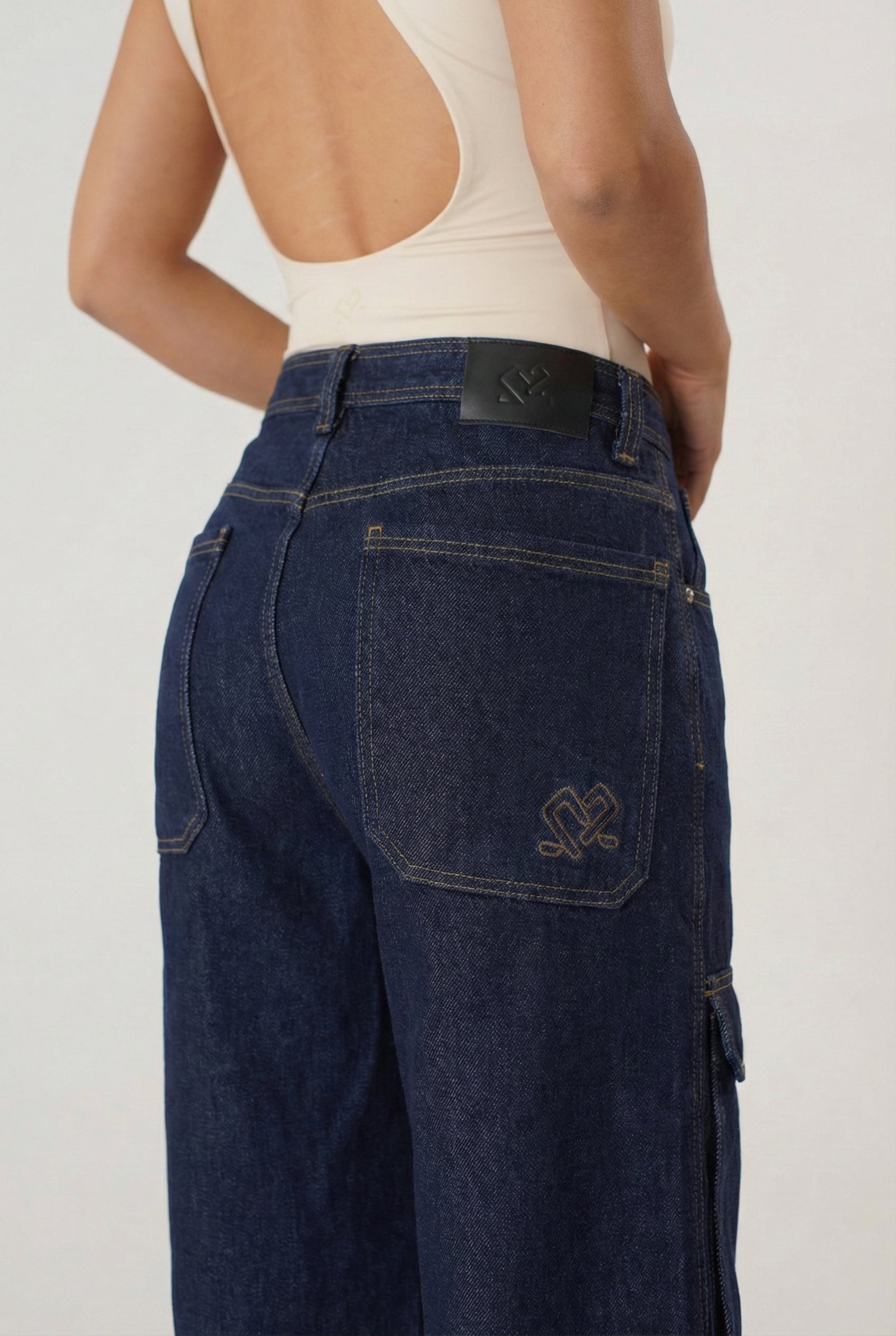 Jean Cargo Wide Leg Dama