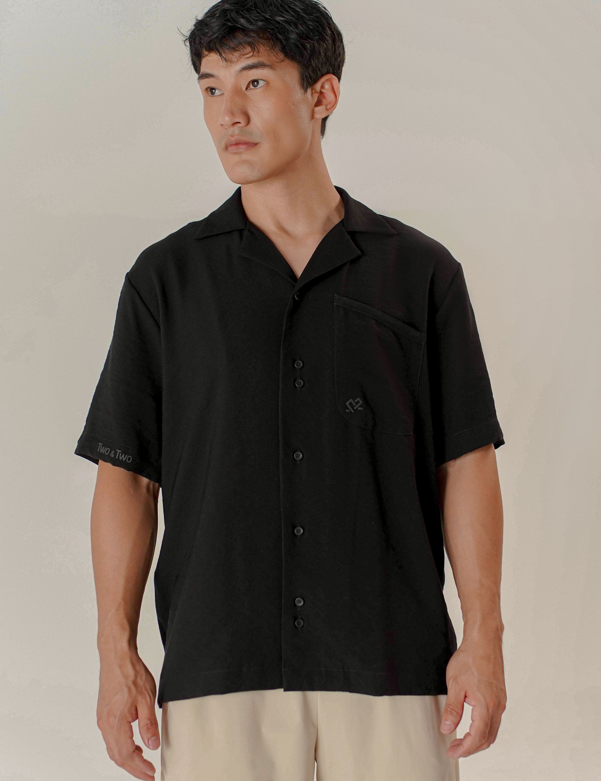 CAMISA MANGA CORTA OVERSIZED HOMBRE