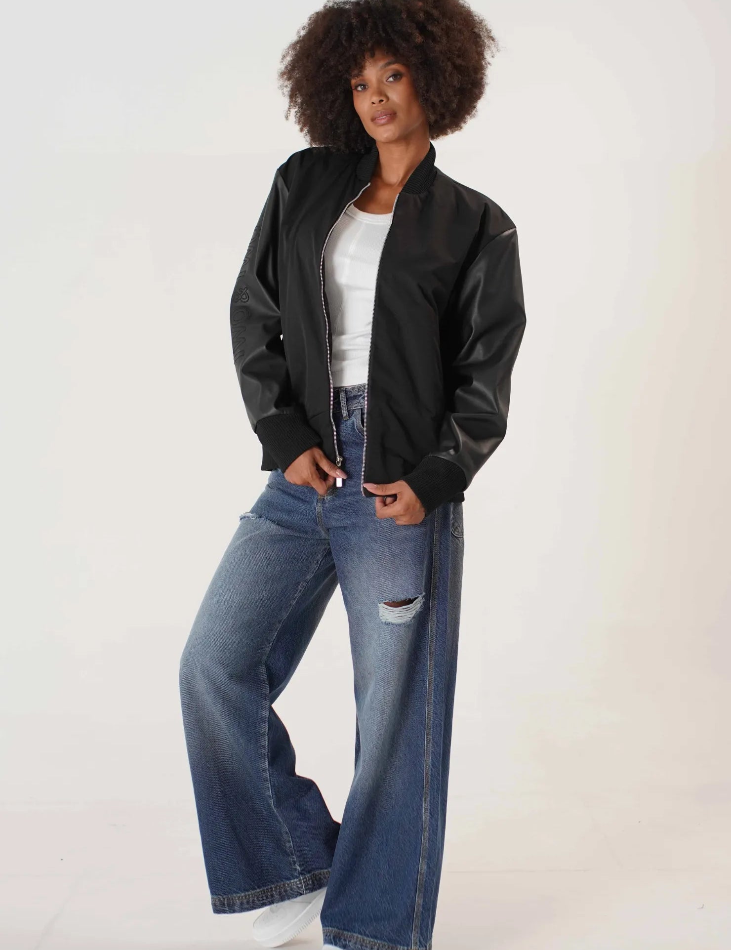 CHAQUETA BOMBER REGULAR DAMA