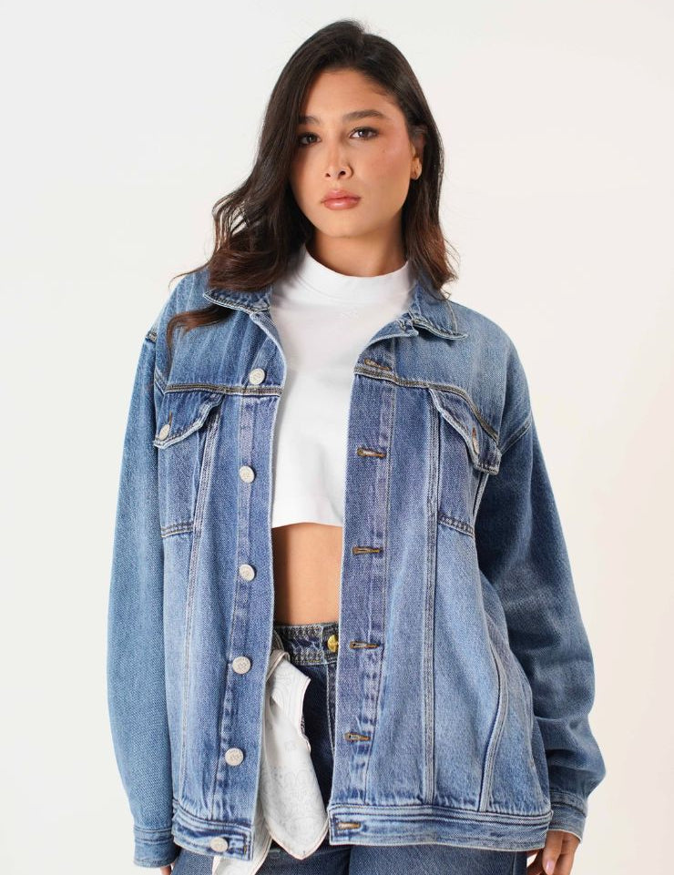CHAQUETA DENIM OVERSIZE UNISEX