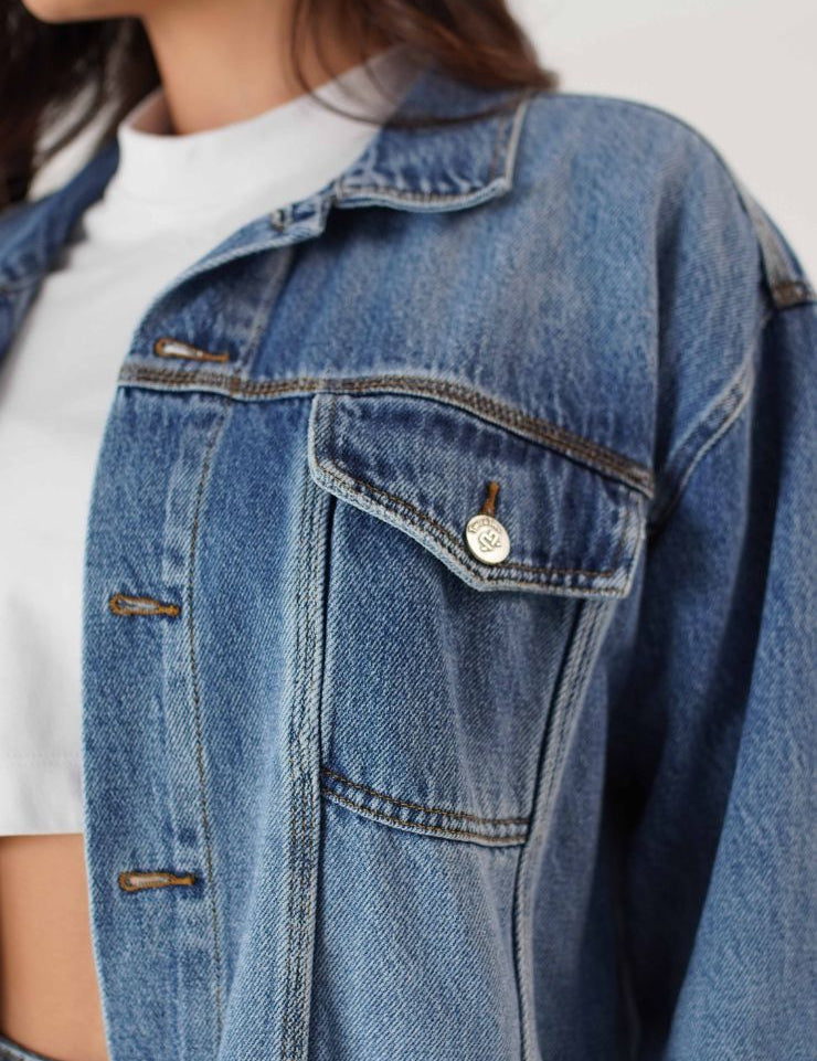 CHAQUETA DENIM OVERSIZE UNISEX