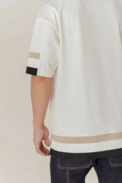 CONTRAST T-SHIRT OVERSIZE HOMBRE