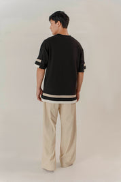 CONTRAST T-SHIRT OVERSIZE HOMBRE