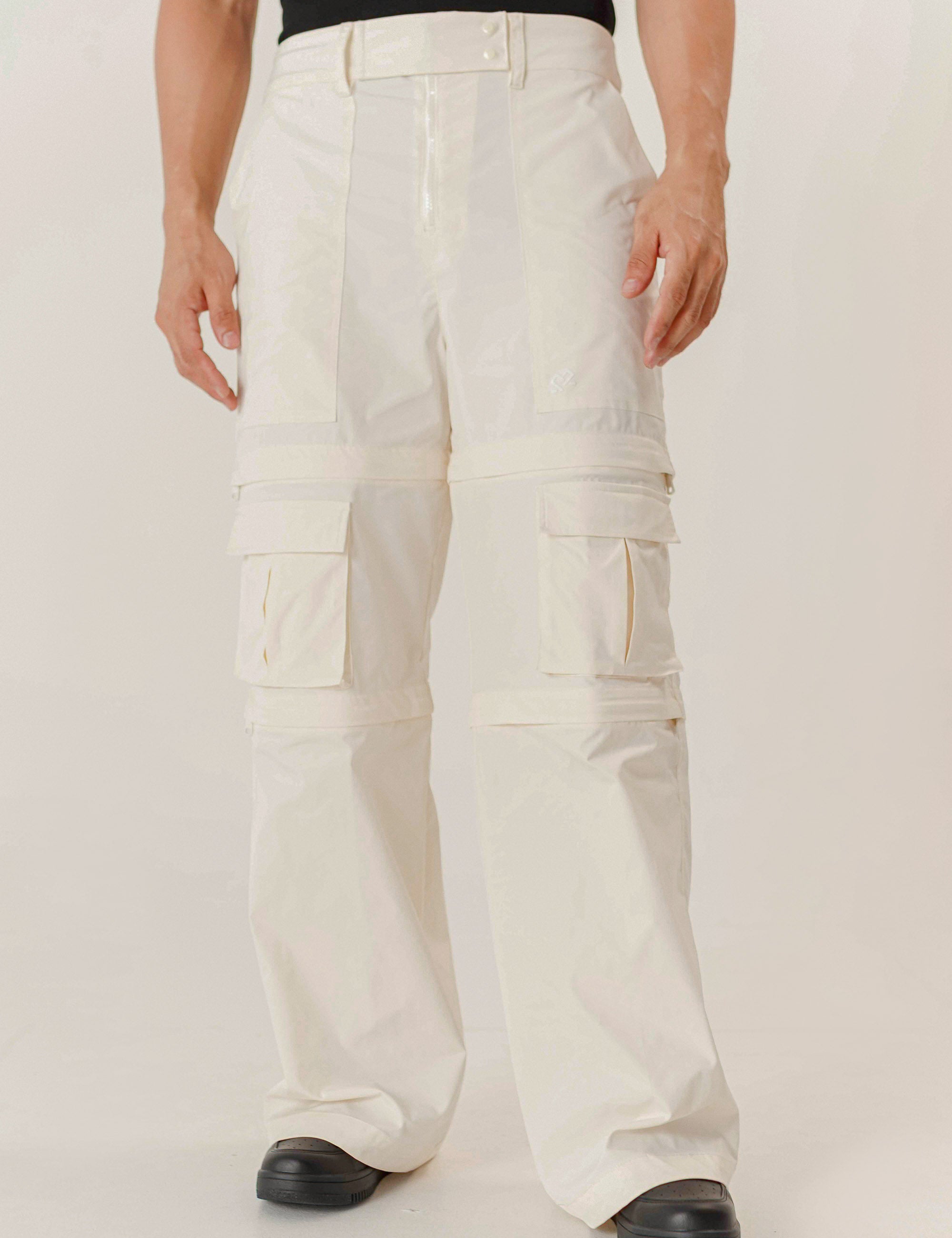 CONVERT 3 IN 1 CARGO PANTS CRUDO REGULAR UNISEX TWO&TWO 