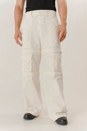 CONVERT 3 IN 1 CARGO PANTS CRUDO REGULAR UNISEX TWO&TWO 
