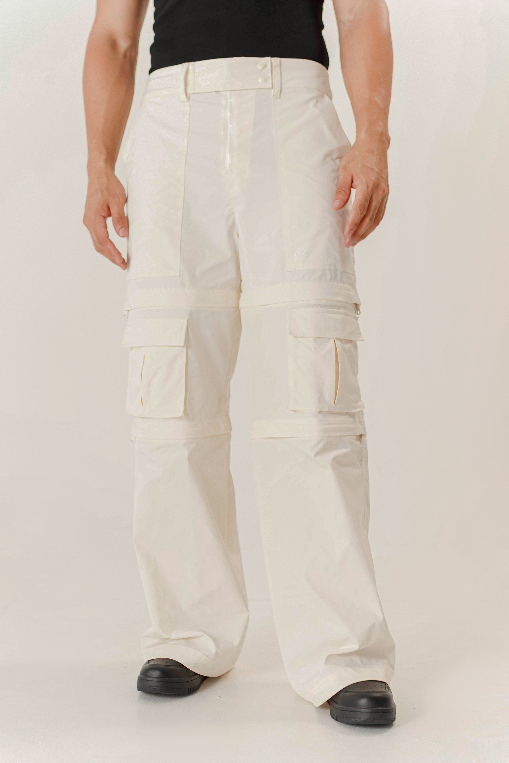 CONVERT 3 IN 1 CARGO PANTS CRUDO REGULAR UNISEX TWO&TWO 