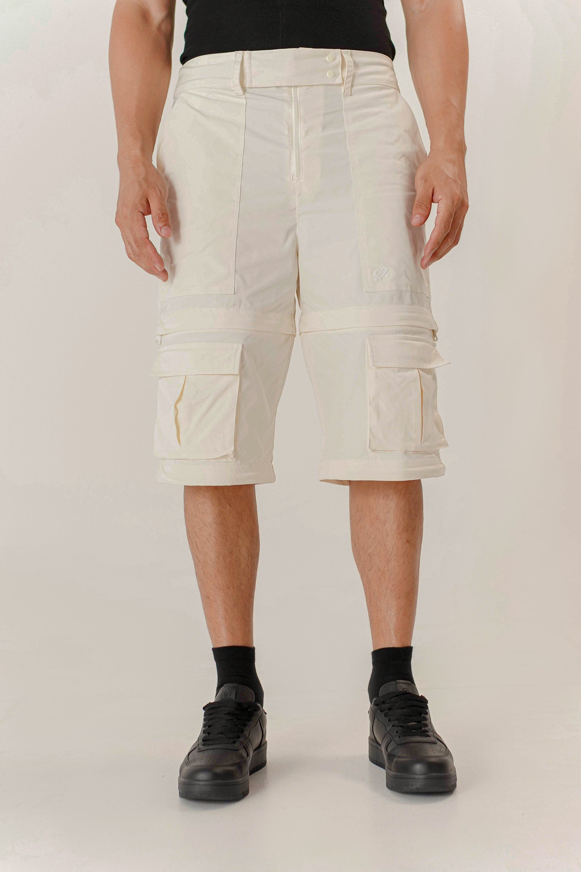 CONVERT 3 IN 1 CARGO PANTS CRUDO REGULAR UNISEX TWO&TWO 