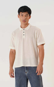 CORE TEXTURE POLO CRUDO REGULAR HOMBRE TWO&TWO