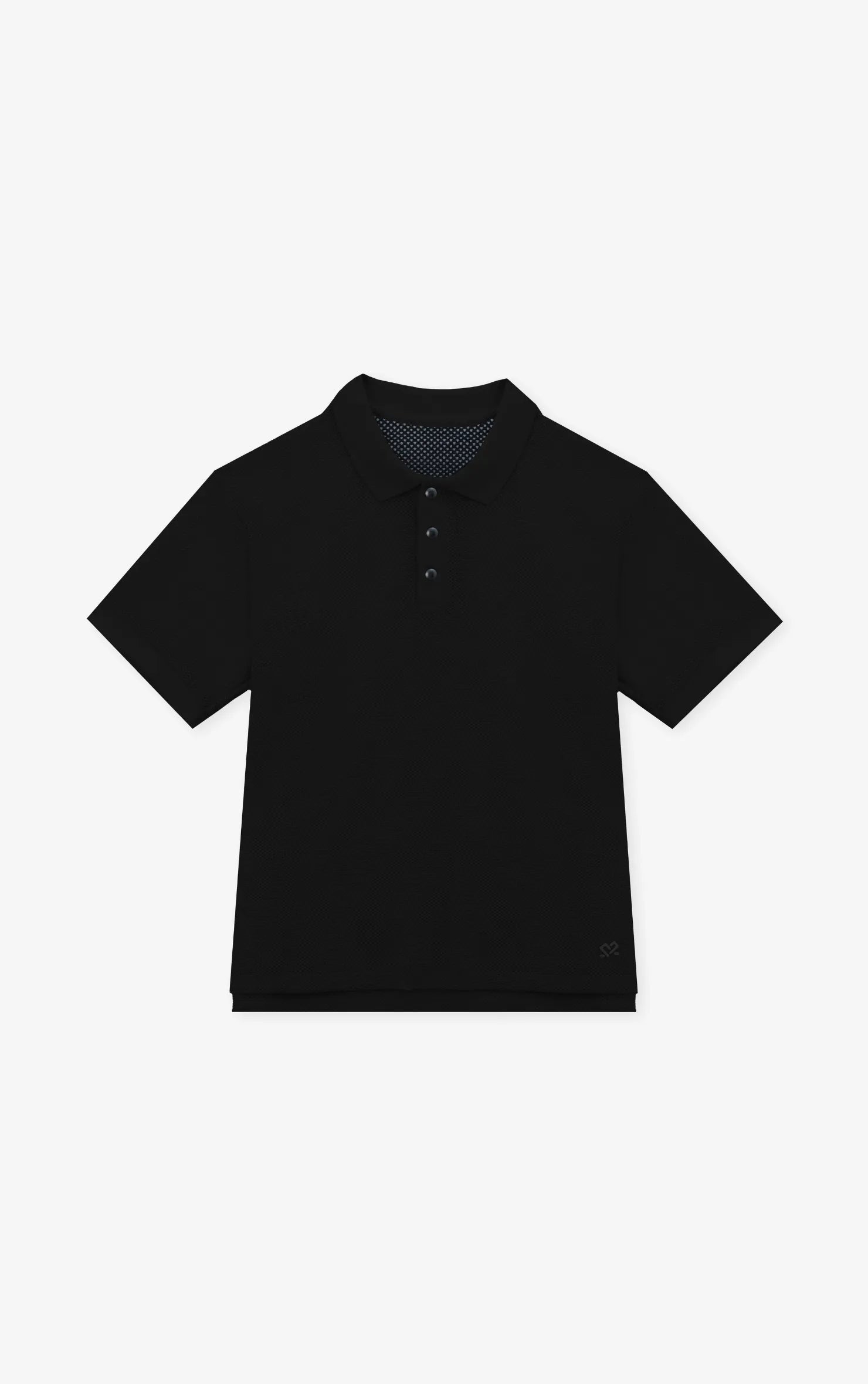 CORE_TEXTURE_POLO_NEGRO_REGULAR_HOMBRE TWO&TWO