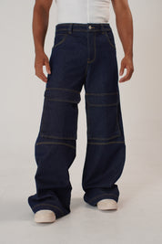 Jean Cargo Wide Leg Hombre