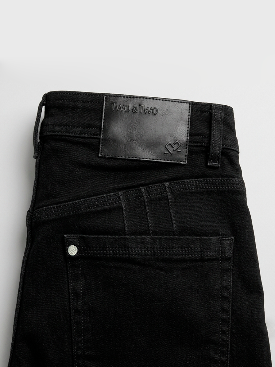 Skinny Jean Negro con Realce