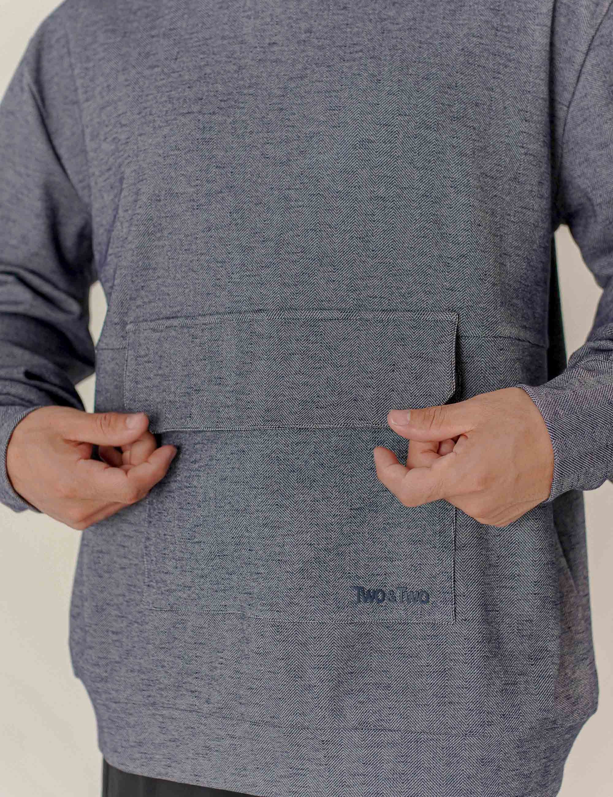 HOODIE AZUL OSCURO OVERSIZE UNISEX 