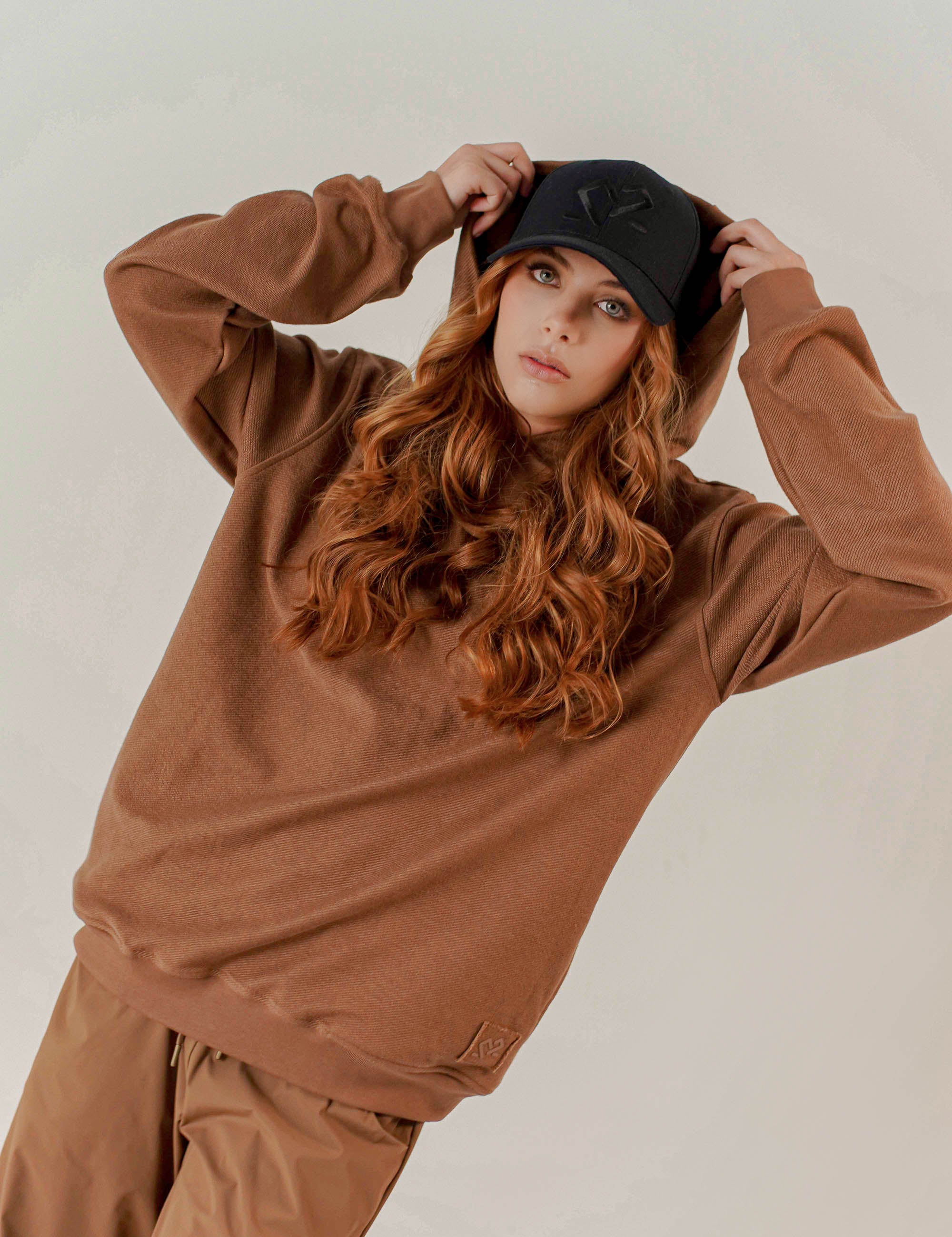 HOODIE OVERSIZE UNISEX CAFE