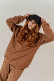 HOODIE OVERSIZE UNISEX CAFE
