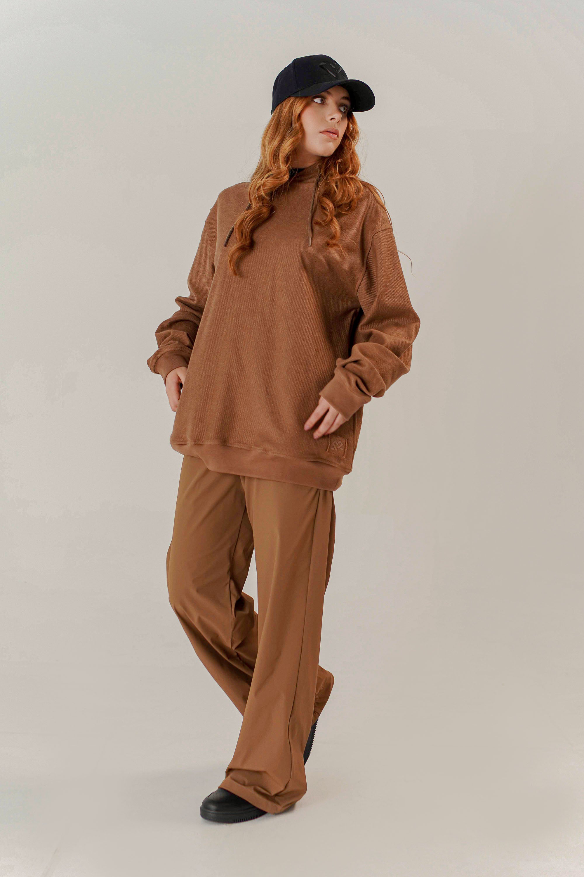 HOODIE OVERSIZE UNISEX CAFE
