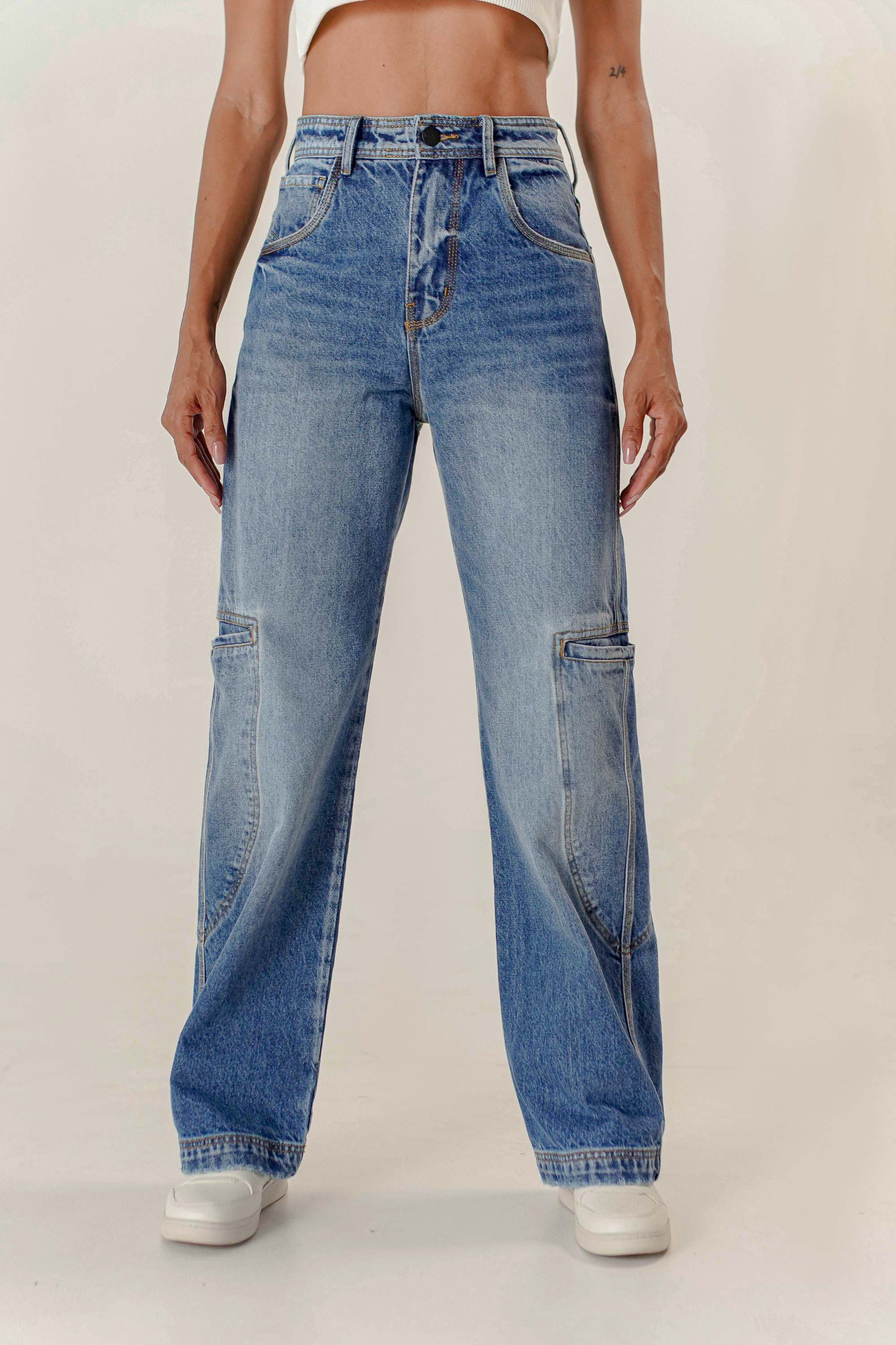Jean Baggy Bolsillos Laterales Unisex Two&Two
