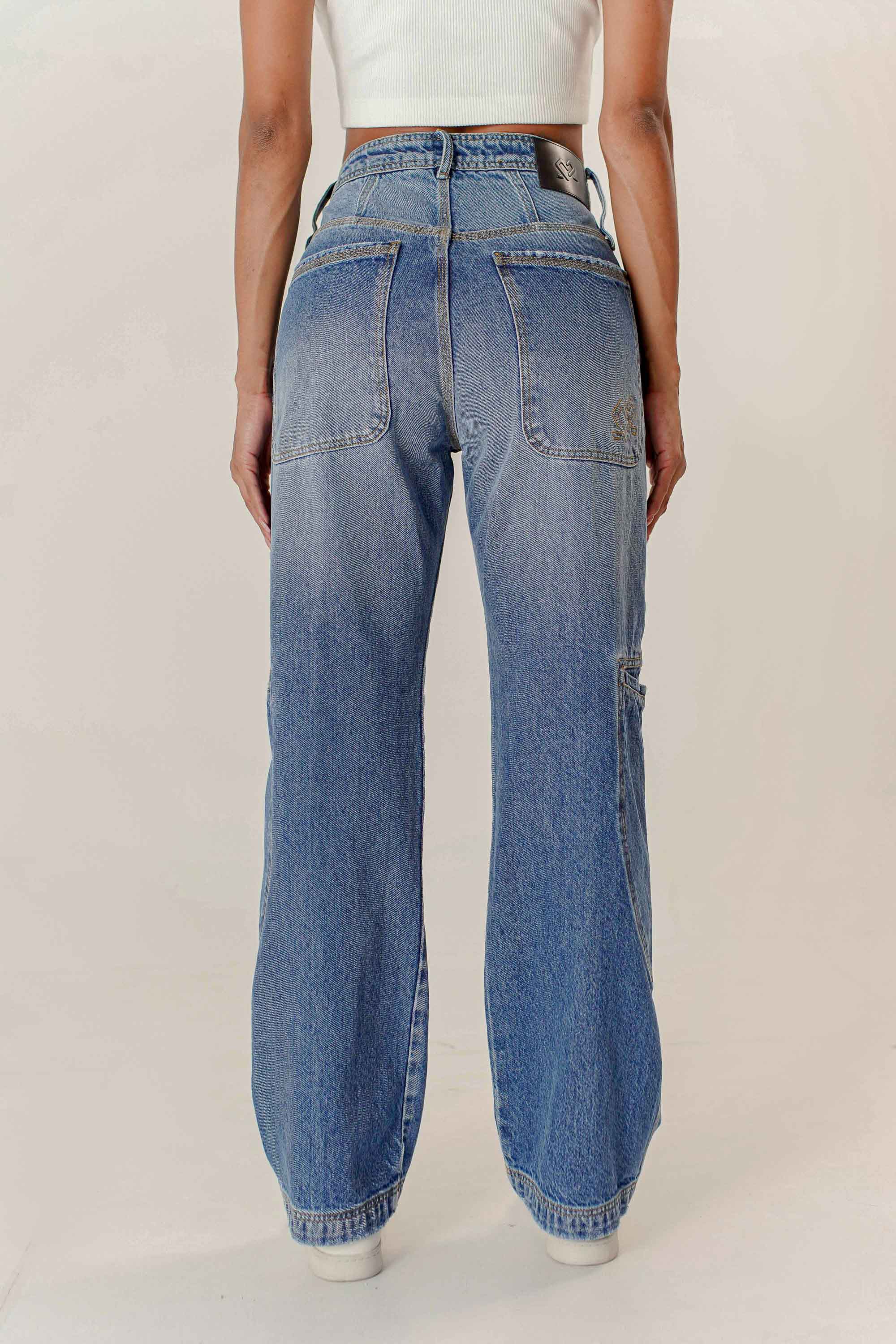 Jean Baggy Bolsillos Laterales Unisex Two&Two