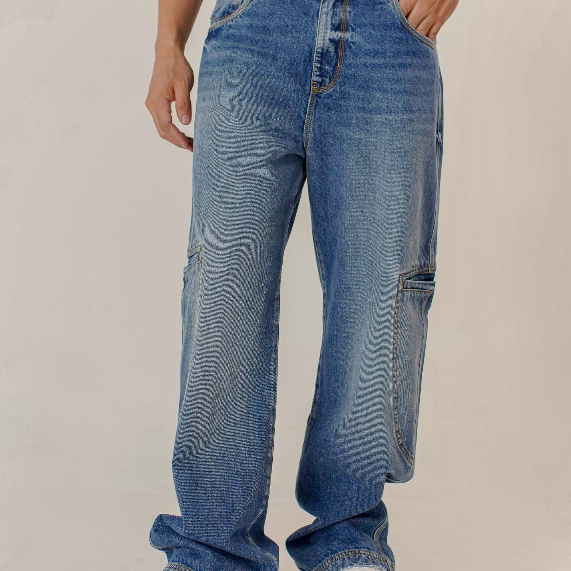 Jean Baggy Bolsillos Laterales Unisex Two&Two