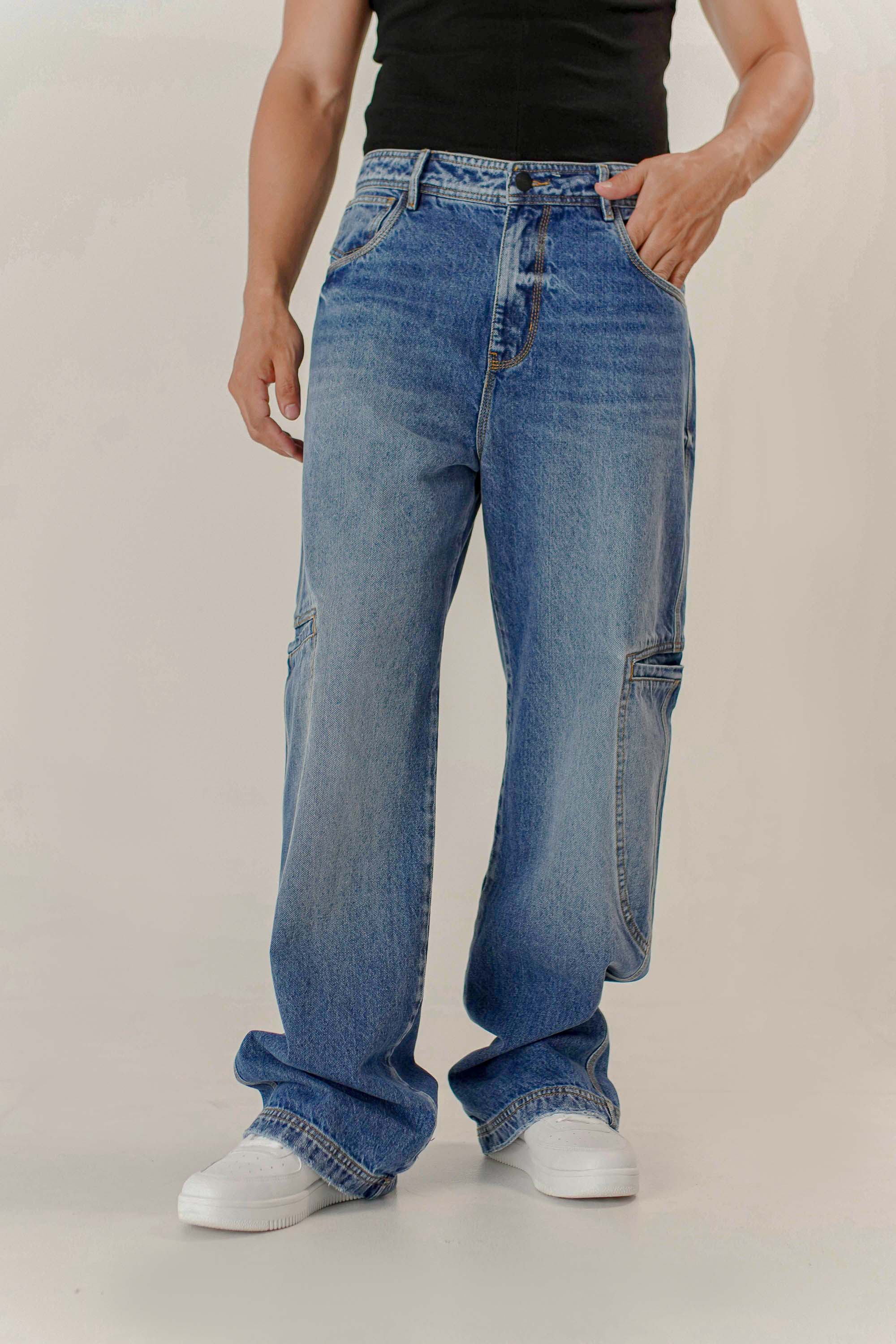 Jean Baggy Bolsillos Laterales Unisex Two&Two