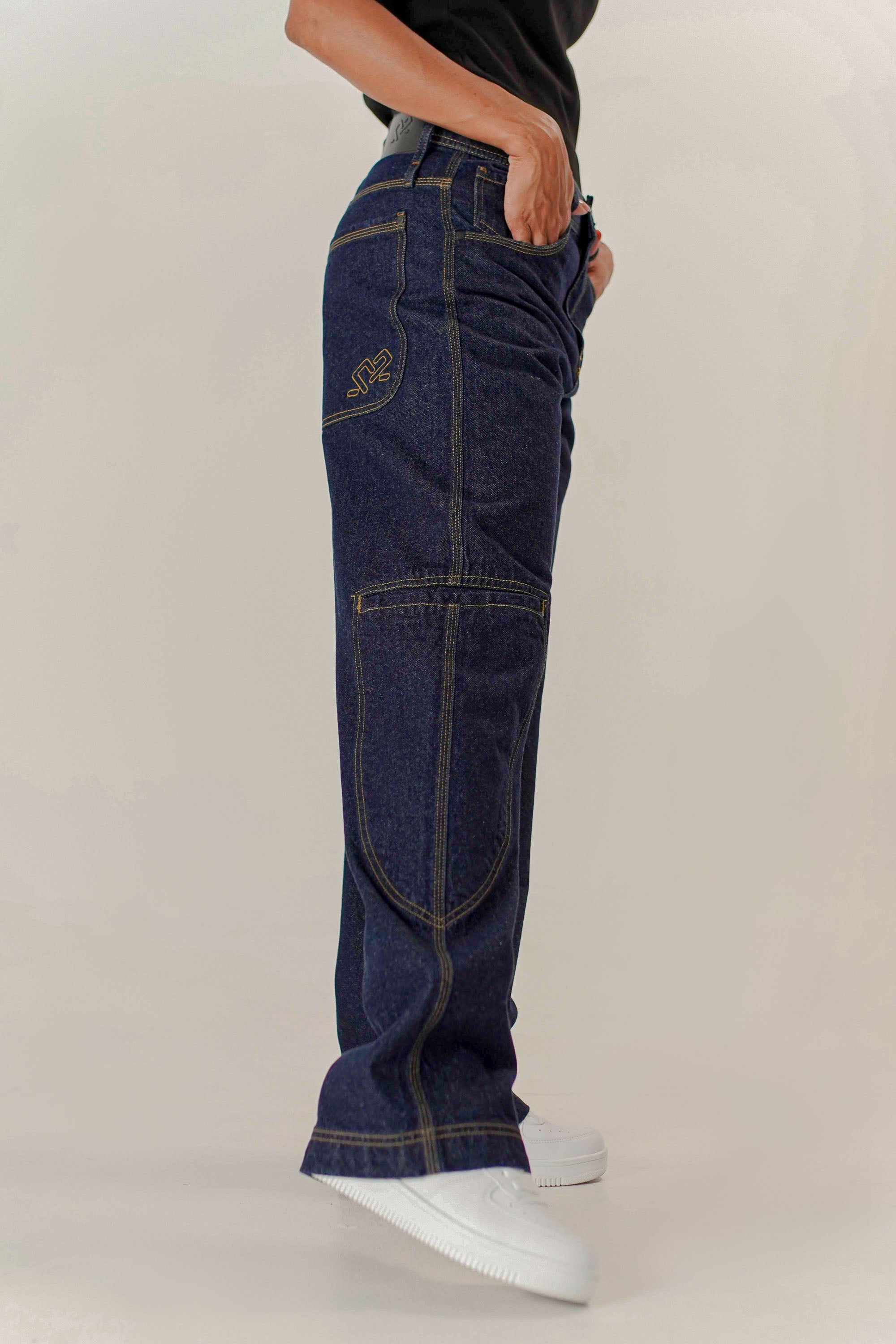 Jean Baggy Bolsillos Laterales Unisex Two&Two