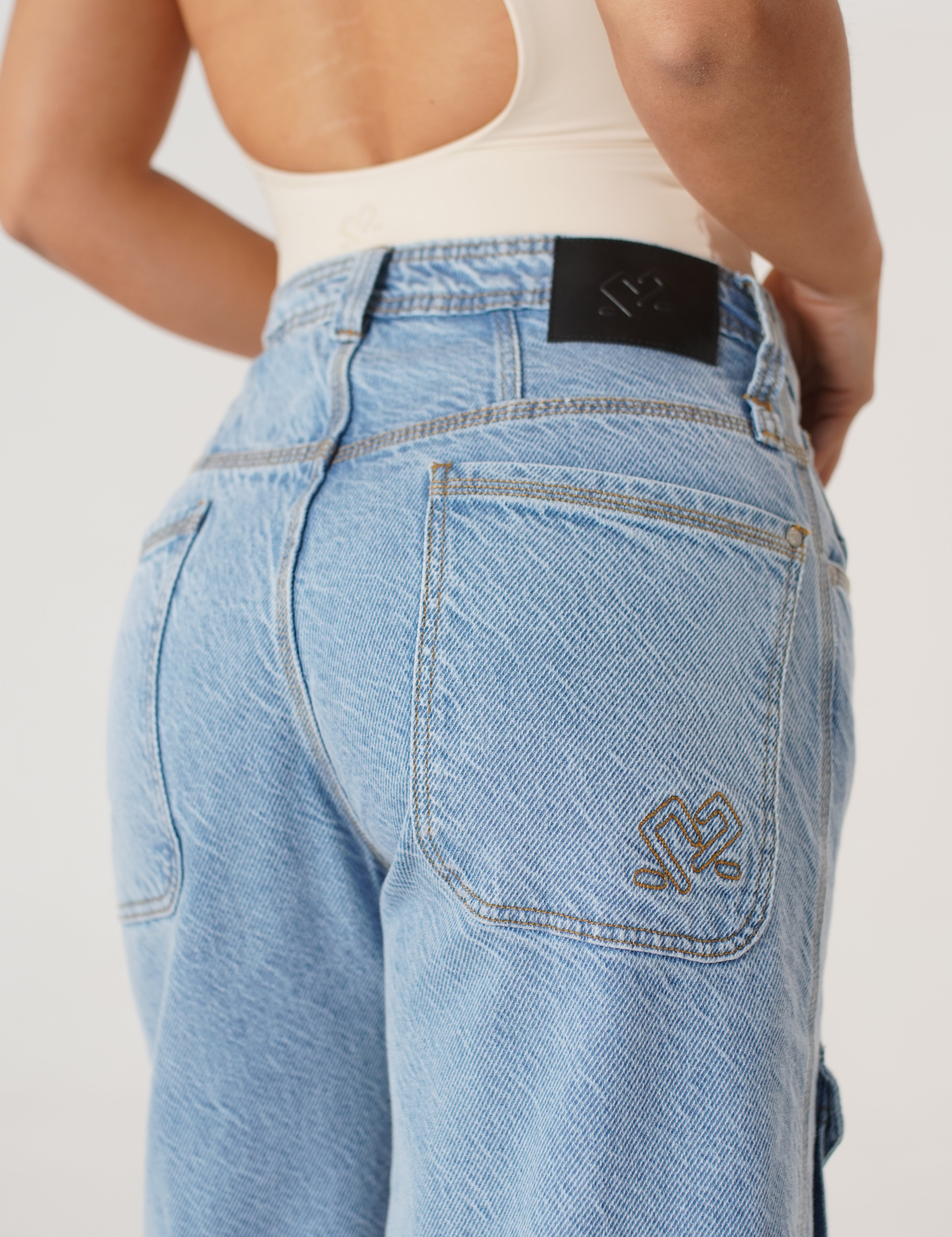 Jean Cargo Wide Leg Dama Two&Two