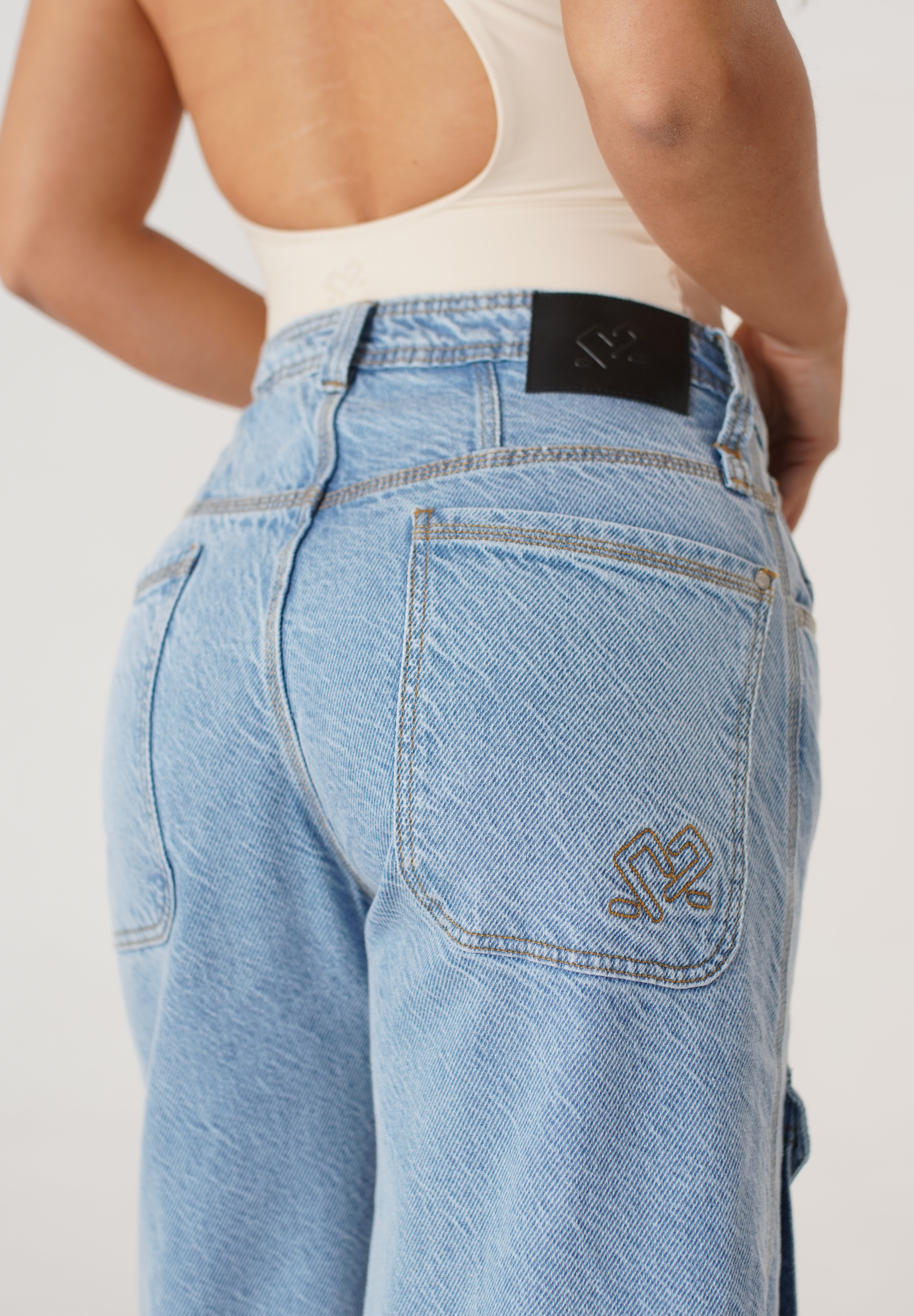 Jean Cargo Wide Leg Dama Two&Two