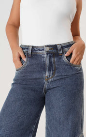 RIBBED CARGO JEAN WIDE LEG UNISEX