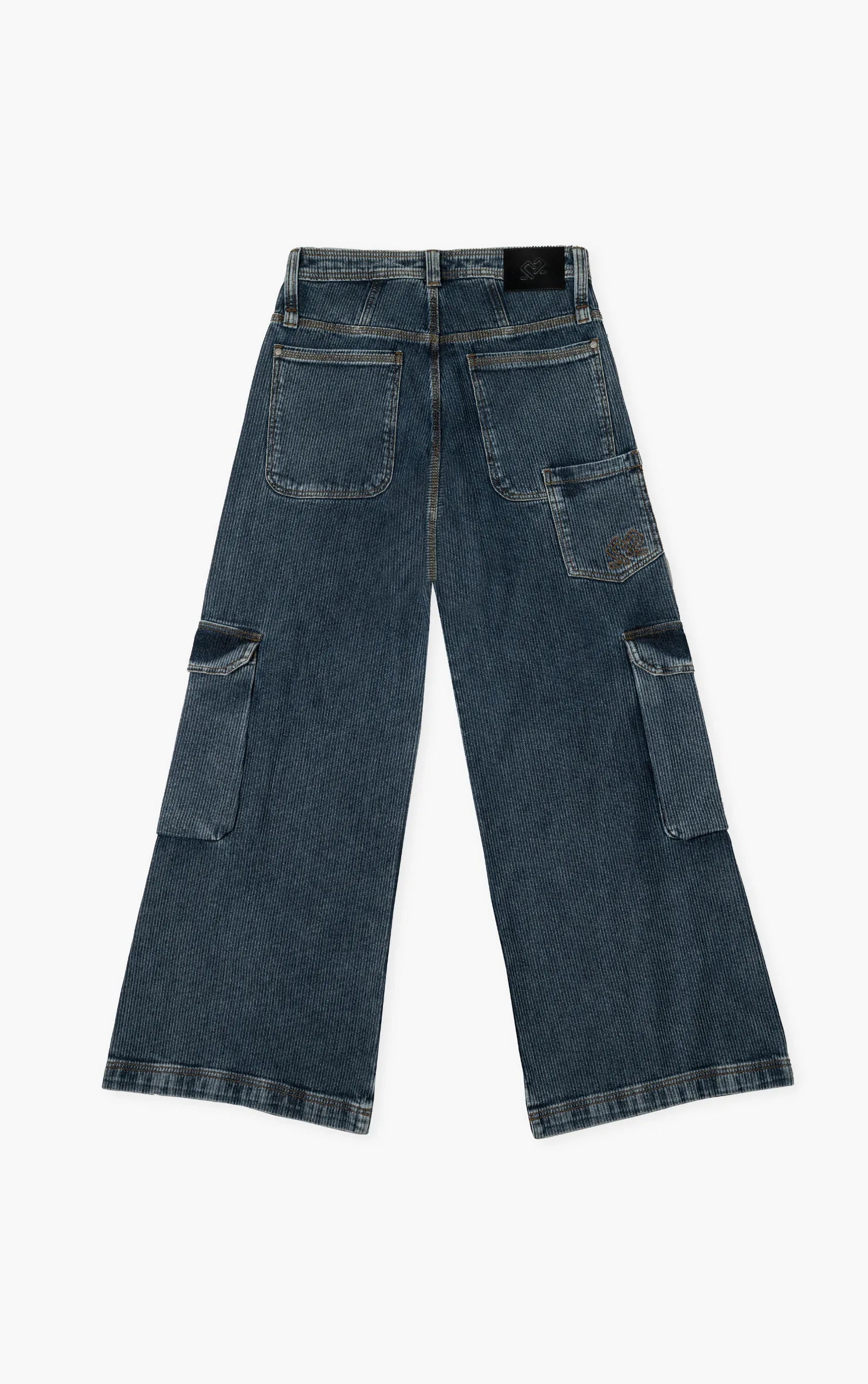 RIBBED CARGO JEAN WIDE LEG UNISEX