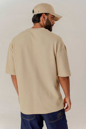 Texture T-shirt Oversized Hombre
