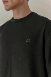 Texture T-shirt Oversized Hombre