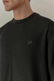 Texture T-shirt Oversized Hombre
