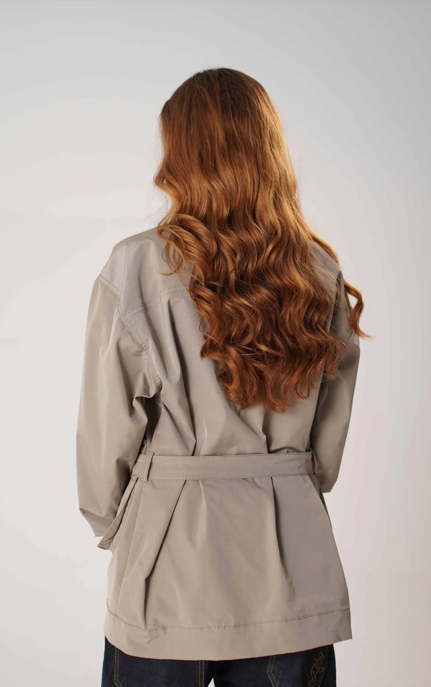 Chaqueta Cinturon Regular Dama