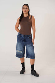 Bermuda Indigo Baggy Dama