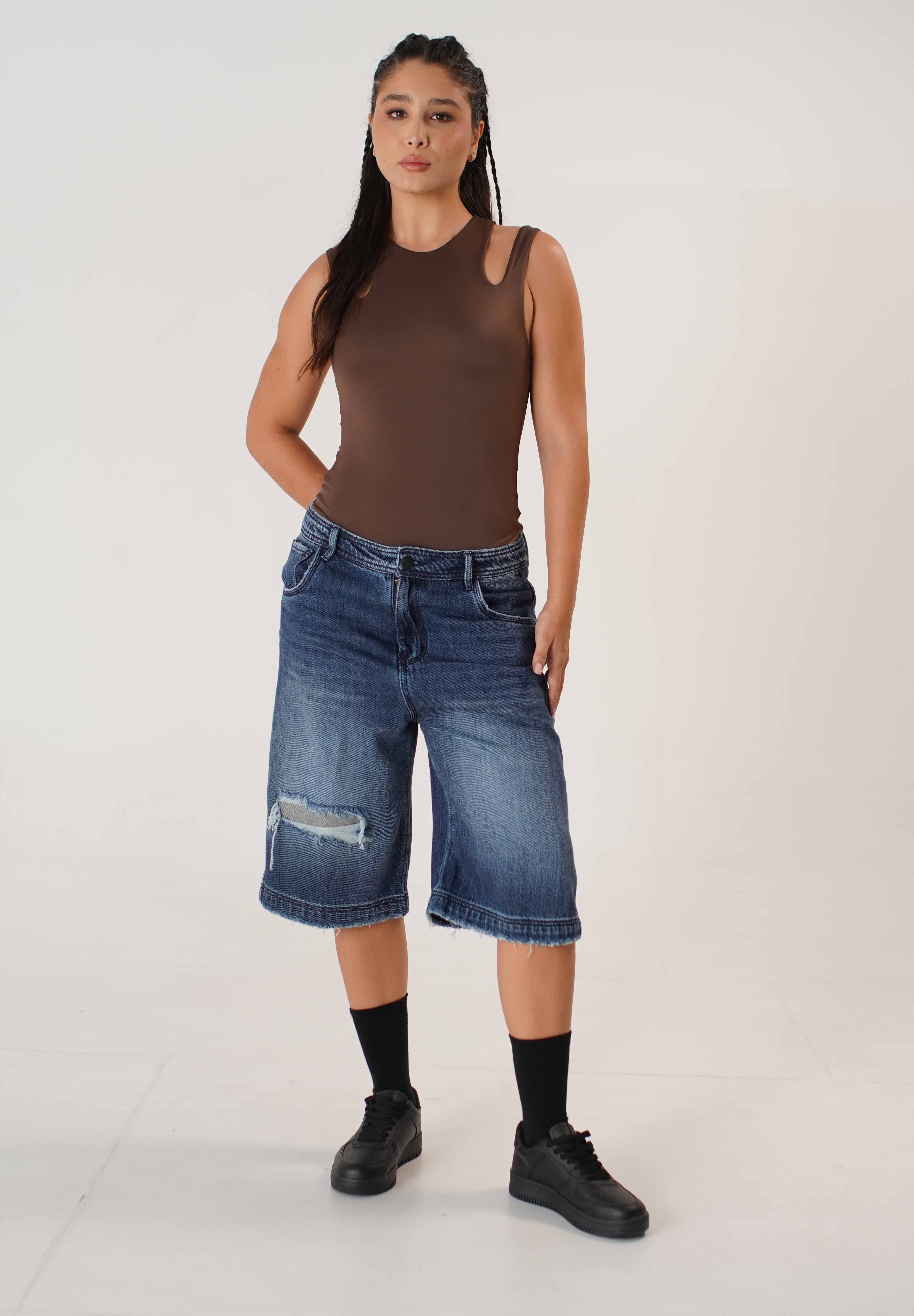 Bermuda Indigo Baggy Dama