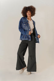 Chaqueta Denim Oversized Dama