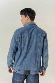 Chaqueta Denim Oversized Hombre