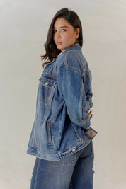 Chaqueta Denim Oversized Dama
