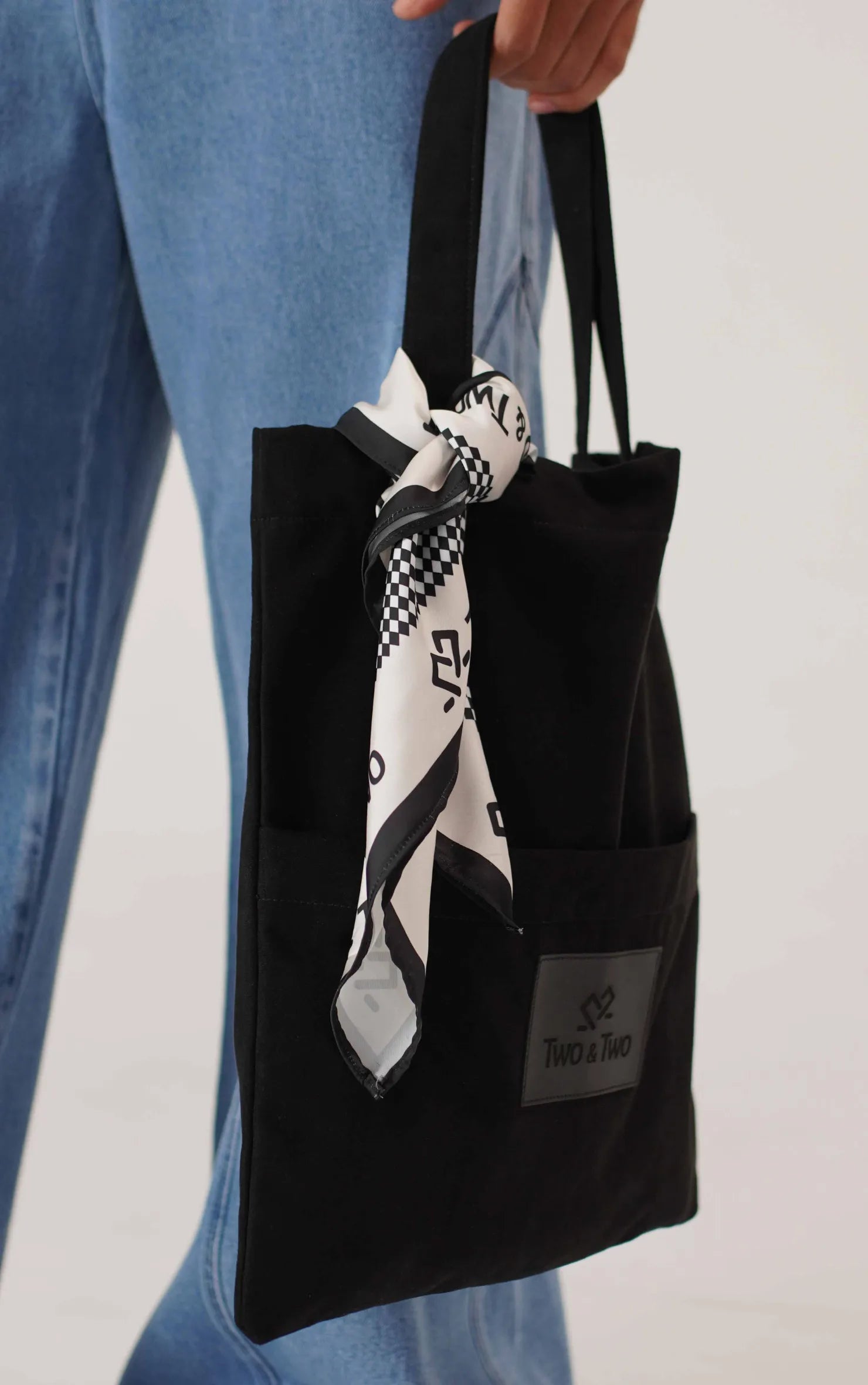 Tote Bag Negra Two And Two