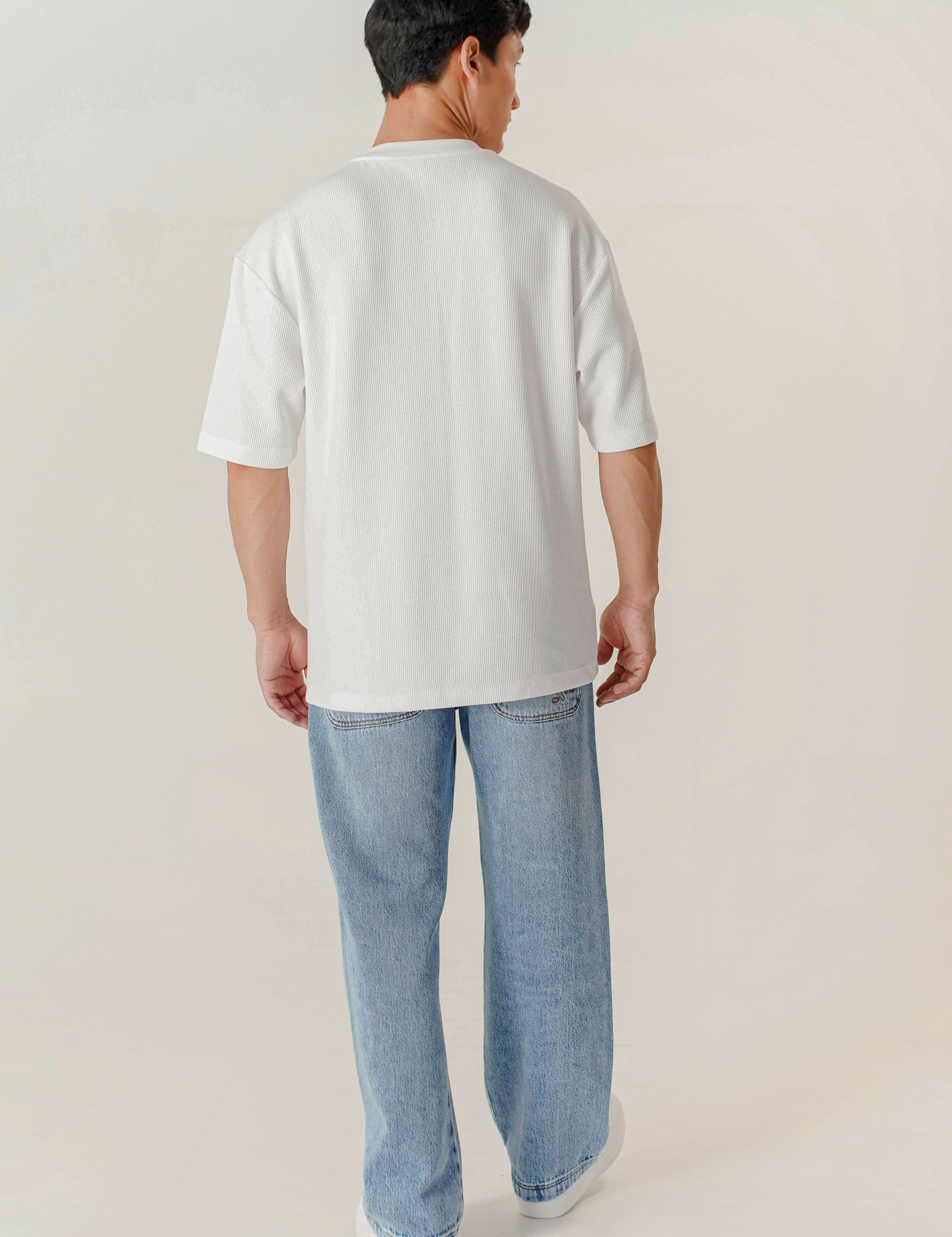 TEXTURE T-SHIRT OVERSIZE UNISEX