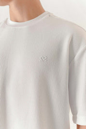 TEXTURE T-SHIRT OVERSIZE UNISEX