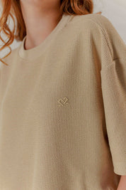 TEXTURE T-SHIRT OVERSIZE UNISEX