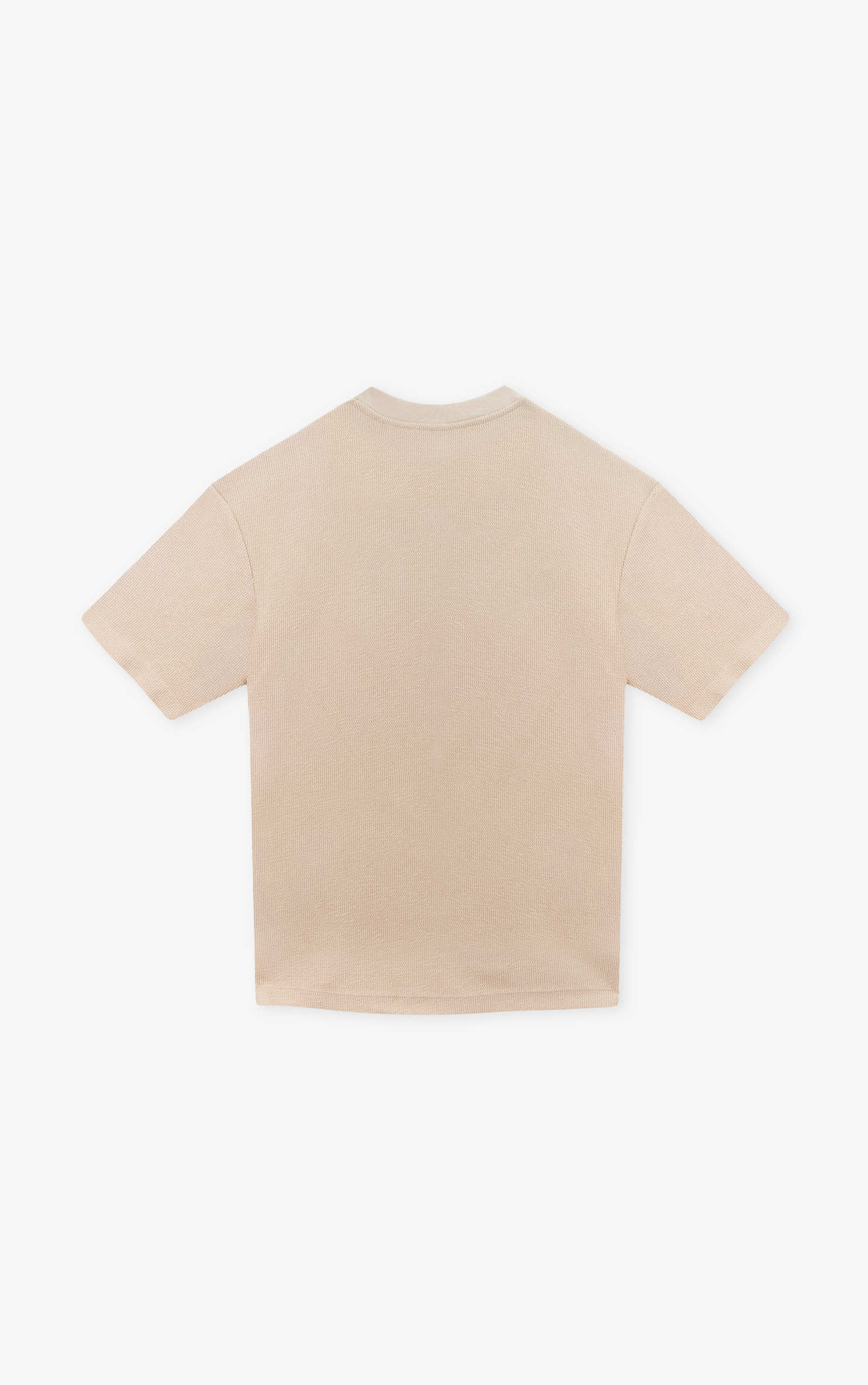 TEXTURE T-SHIRT OVERSIZE UNISEX KHAKI 