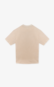 TEXTURE T-SHIRT OVERSIZE UNISEX KHAKI 