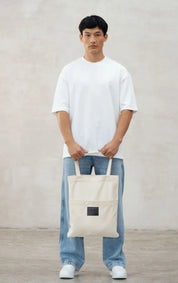 Tote Bag Beige Two And Two