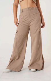 TRIANGLE CARGO PANTS WIDE LEG DAMA