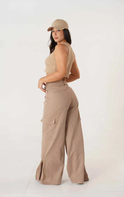 TRIANGLE CARGO PANTS WIDE LEG DAMA TWO&TWO