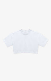 TSHIRT CROP TOP BLANCO OVERSIZE DAMA