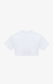 TSHIRT CROP TOP BLANCO OVERSIZE DAMA